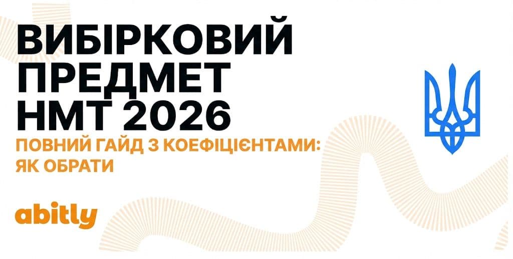 Як обрати вибірковий предмет НМТ 2026: повний гайд з коефіцієнтами